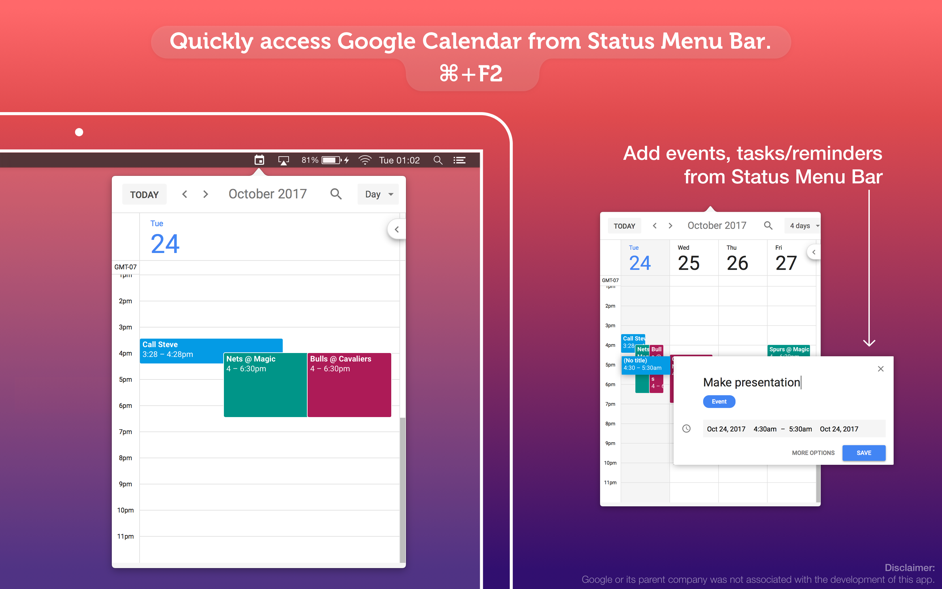 CalendarPro for Google 截图