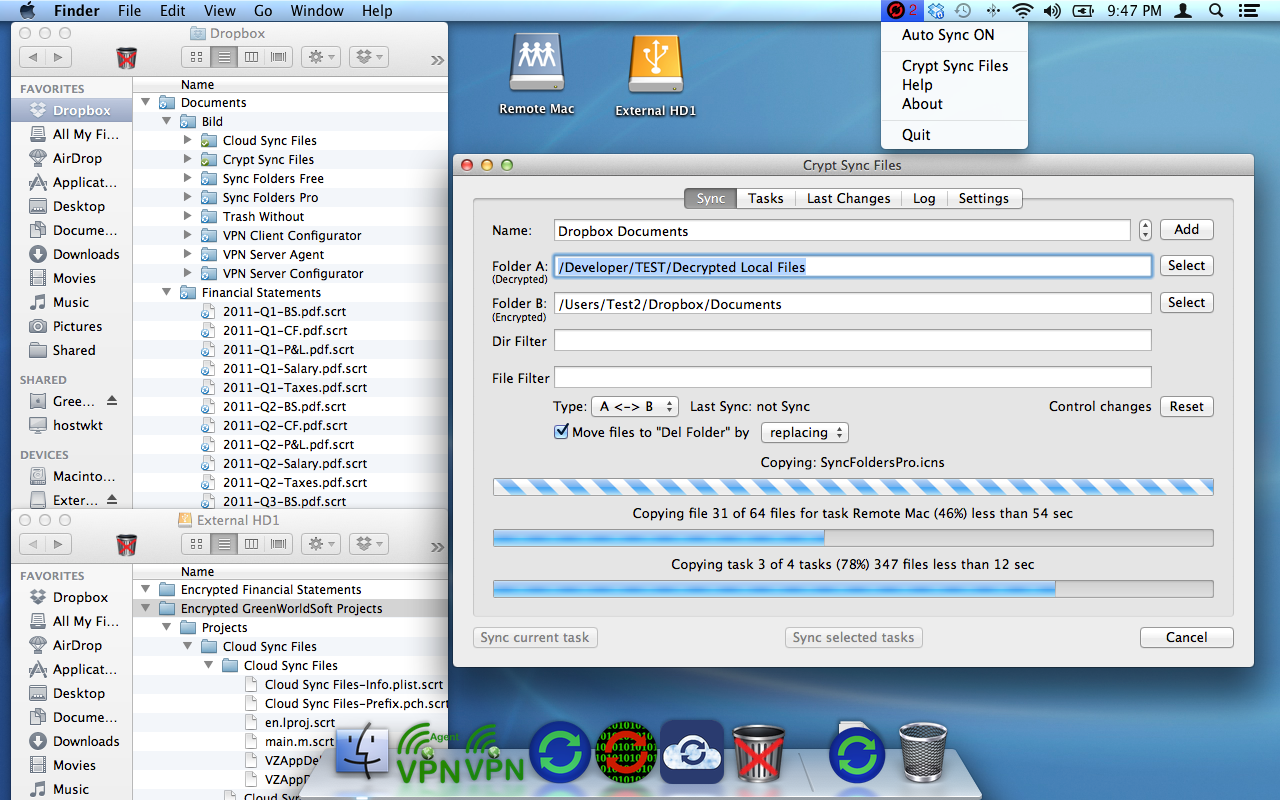 Crypt Sync Files 截图