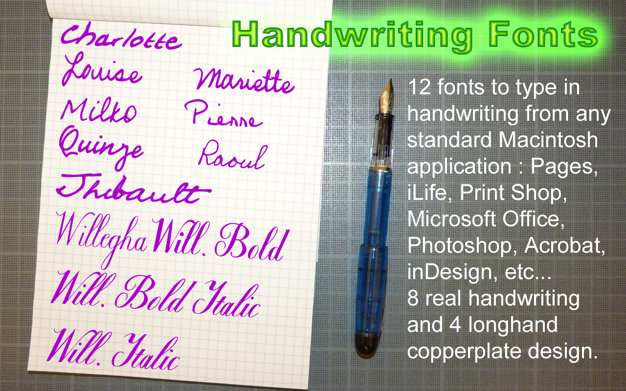 Handwriting Fonts 截图
