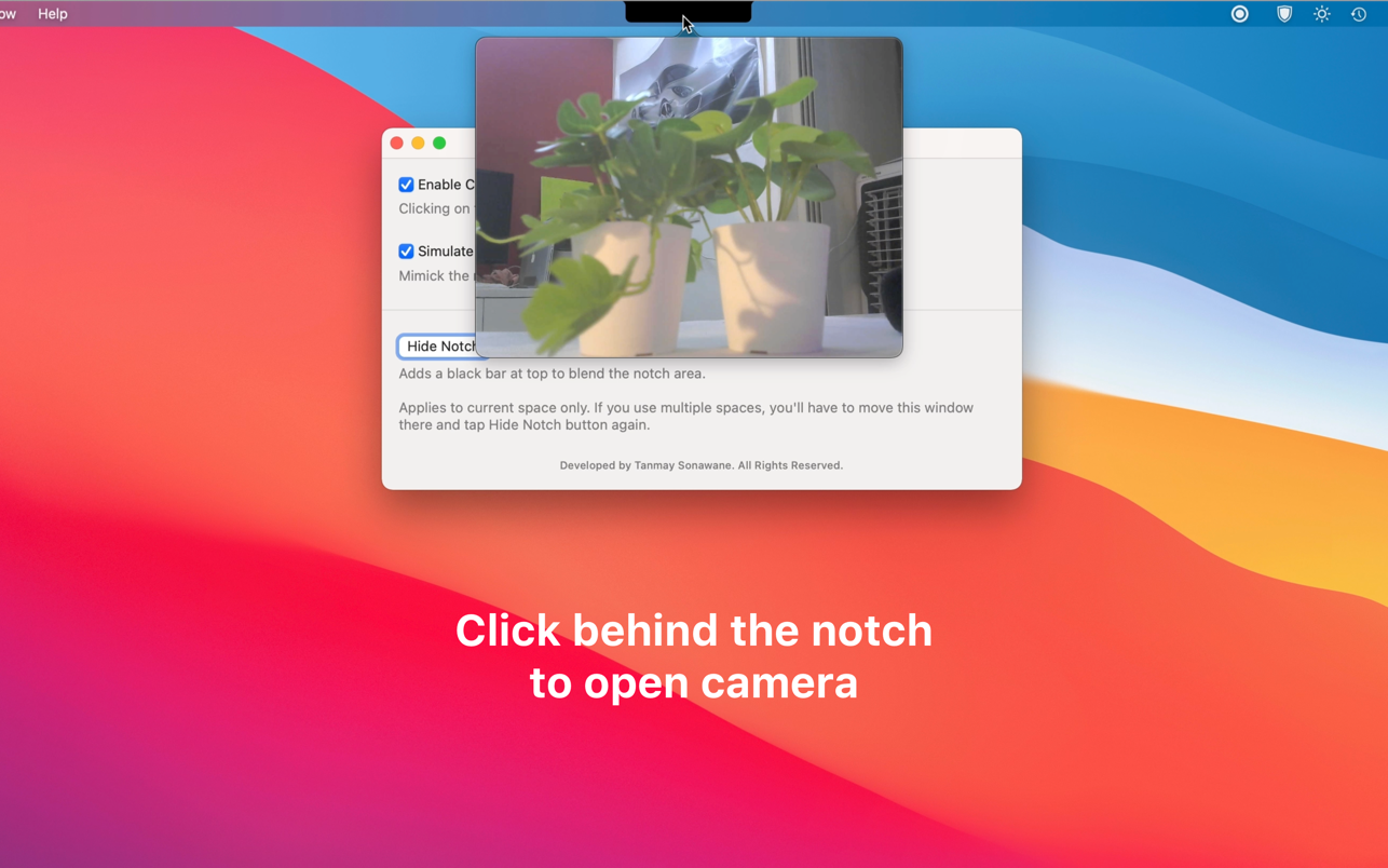 NotchCam 截图