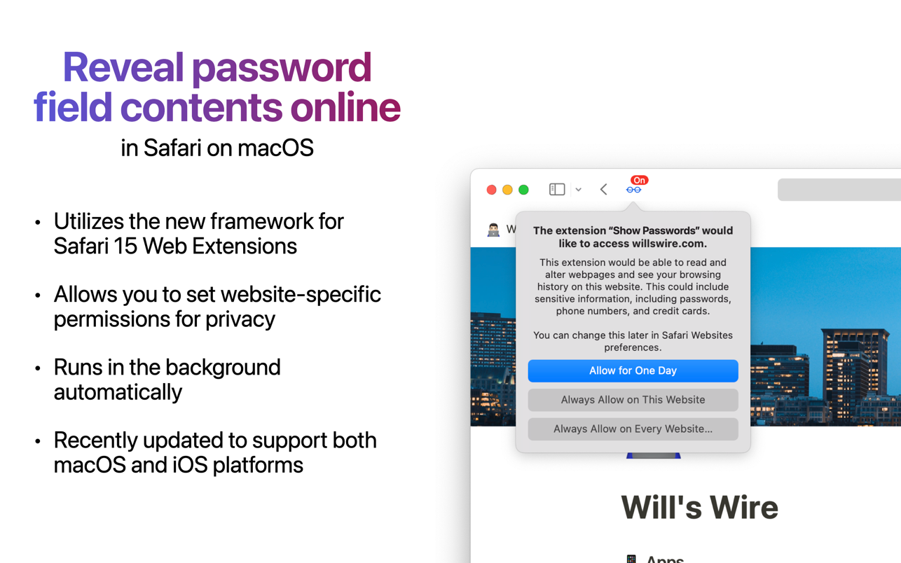 See Passwords for Safari 截图