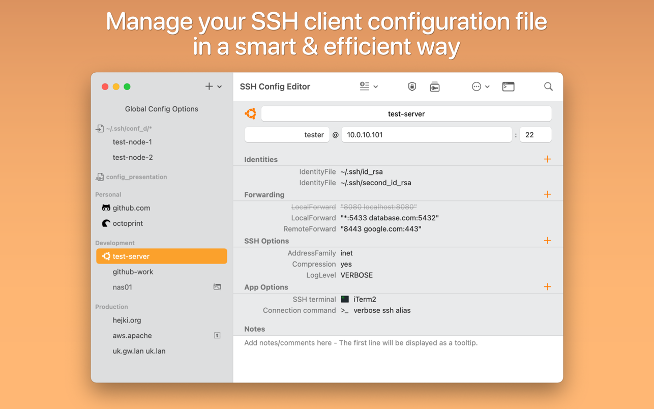 SSH Config Editor 截图