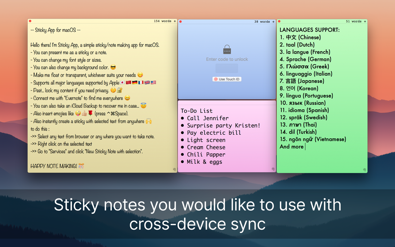 Sticky 截图
