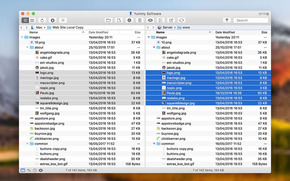Yummy FTP Pro 2.0.5- FTP/SFTP client for speedy, trouble-free file transfers 截图