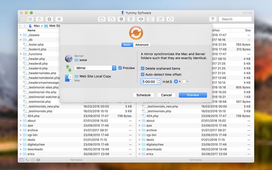 Yummy FTP Pro 2.0.5- FTP/SFTP client for speedy, trouble-free file transfers 截图